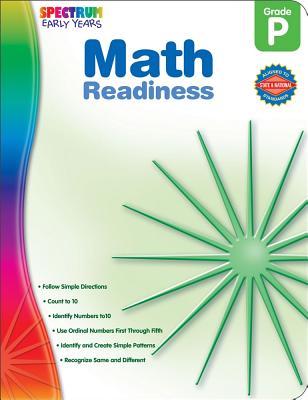Spectrum Preschool Math Workbook, PreK Practice Counting to 10, Identifying and Creating Patterns, Ordinal Numbers, Classroom or Homeschool Curriculum (160 pgs) (Early Years)