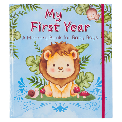 With Love My First Year A Memory Book for Baby Boys Blue Keepsake Photo Book