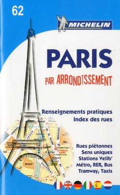 Image for Michelin Map Paris by Arrondissements (saddle-stitched) No. 62 (Maps/City (Michelin))