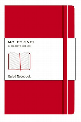 Moleskine Classic Notebook, Hard Cover, Pocket (3.5' x 5.5') Ruled/Lined, Scarlet Red, 192 Pages