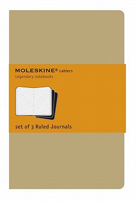 Image for Moleskine Ruled Cahier Journal Kraft Large: set of 3 Ruled Journals